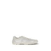 Prada White Fabric Low Top Sneakers