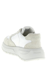 Prada White Polyamide Athletic Sneakers - EU36.5/US6.5
