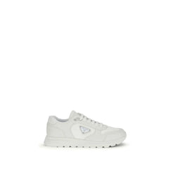 Prada White Recycled Polyamide Athletic Sneakers - EU41/US8