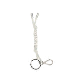 Prada White Recycled Polyamide Keychain