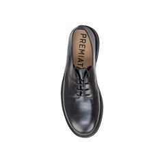 Premiata Black Calfskin Oxfords And Derbies