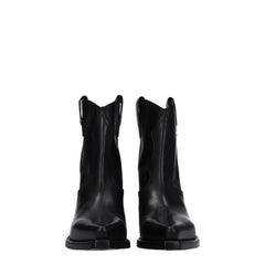 Premiata Black Leather Ankle Boots - Boots