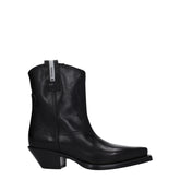 Premiata Black Leather Ankle Boots - Boots
