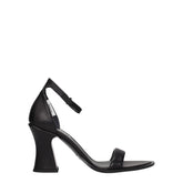 Premiata Black Leather Flat Sandals - EU40/US10