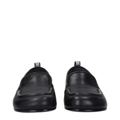 Premiata Black Leather Slip-On Loafers - EU37.5/US7.5
