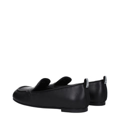 Premiata Black Leather Slip-On Loafers - EU37.5/US7.5 - Flats
