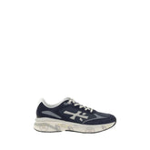 Premiata Blue Calf Leather Bos Taurus Athletic Sneakers