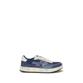 Premiata Blue Calf Leather Bos Taurus Low Top Sneakers