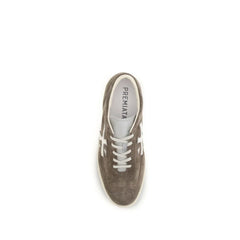 Premiata Brown Calf Leather Bos Taurus Low Top Sneakers