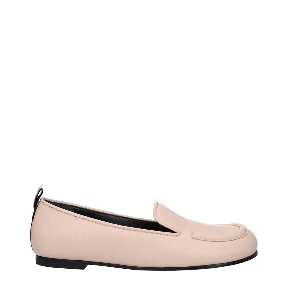 Premiata Pink Leather Slip-On Loafers - Flats
