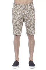 PT Torino Beige Cotton Men Bermuda Short - Bermudas