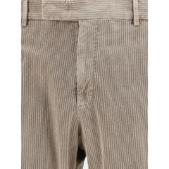 PT Torino Beige Cotton Pants - IT54 | XXL