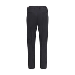 PT Torino Black Fleece Wool Pants