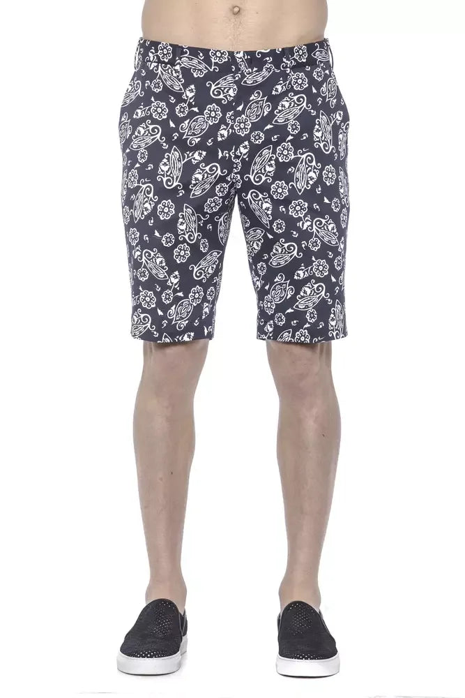 PT Torino Blue Cotton Men Bermuda Shorts - Bermudas