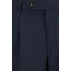 PT Torino Blue Wool Oves Aries Casual Pants