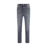 PT Torino Gray Cotton Jeans Denim