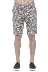 PT Torino Green Cotton Men’s Bermuda Shorts - Bermudas