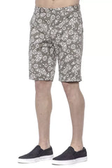 PT Torino Green Cotton Men’s Bermuda Shorts - Bermudas