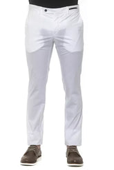 PT Torino White Cotton Men’s Trouser - Trousers
