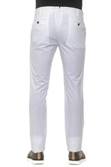 PT Torino White Cotton Men’s Trouser - Trousers