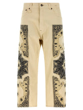 R13 Beige Cotton Straight-Leg Jeans