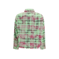 R13 Bicolor Cotton Pattern Shirt - XS
