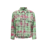 R13 Bicolor Cotton Pattern Shirt - XS