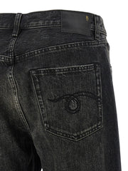 R13 Black Cotton Straight-Leg Jeans - 27
