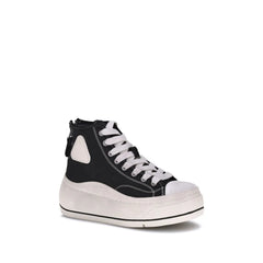 R13 Black Polyethylene High Top Sneakers