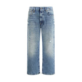 R13 Blue Cotton Boyfriend Jeans - 28