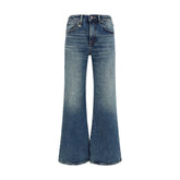 R13 Blue Cotton Flared Jeans - 27