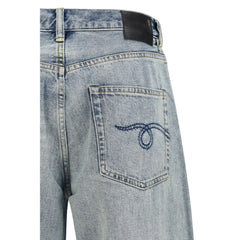 R13 Blue Cotton High-Waisted Jean - 27