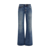 R13 Blue Cotton Straight-Leg Jeans - 27