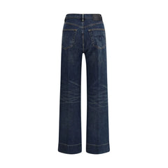 R13 Blue Cotton Straight-Leg Jeans - 27