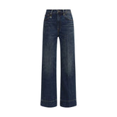 R13 Blue Cotton Straight-Leg Jeans - 27