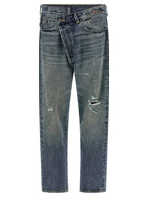 R13 Blue Cotton Straight-Leg Jeans