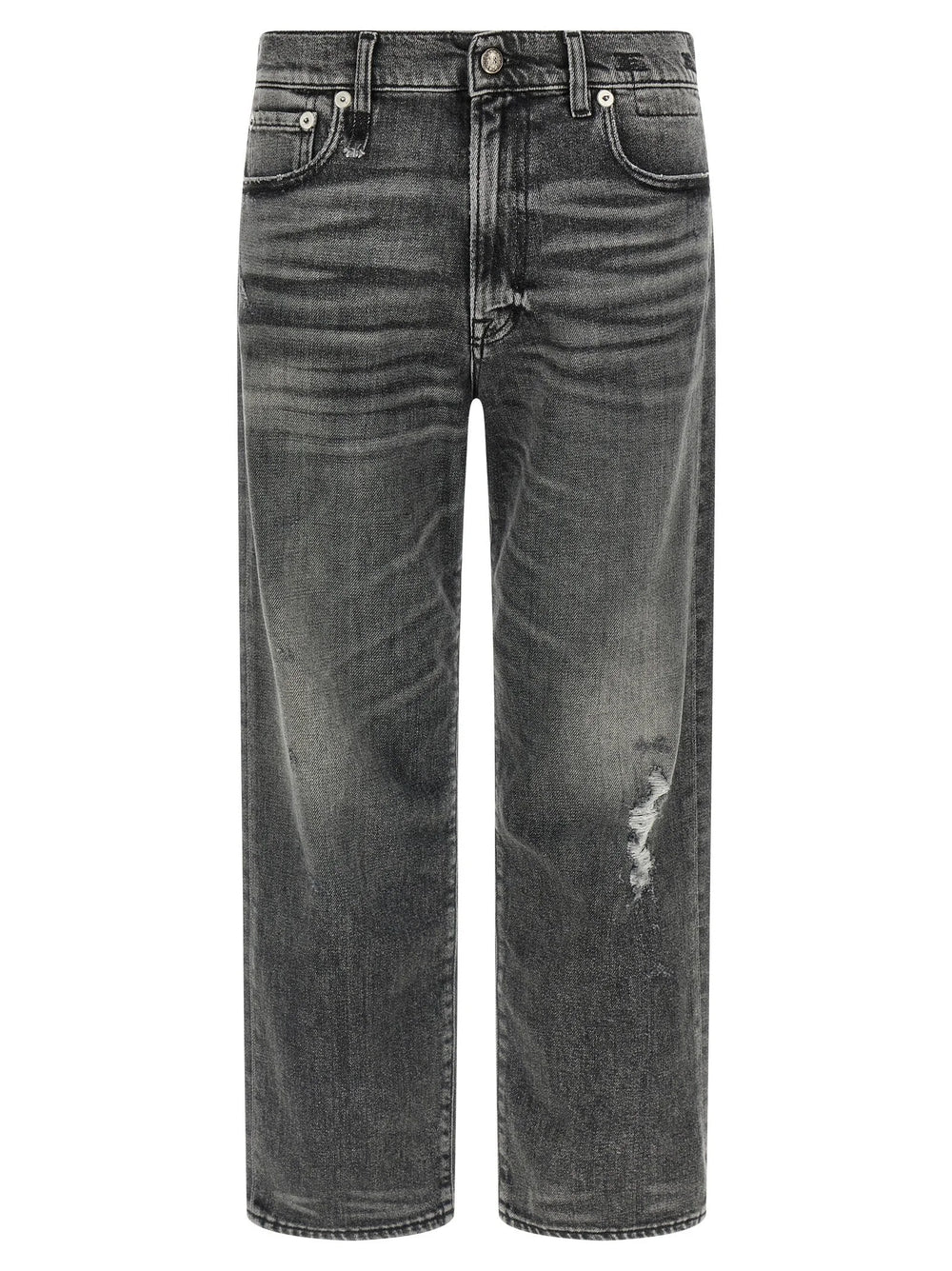 R13 Gray Cotton Boyfriend Jeans - W31
