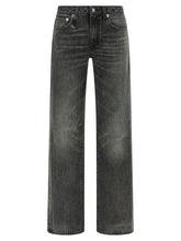 R13 Gray Cotton Straight-Leg Jeans