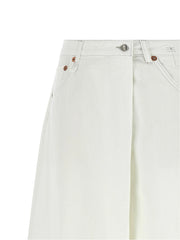 R13 White Cotton Jeans Denim - 27