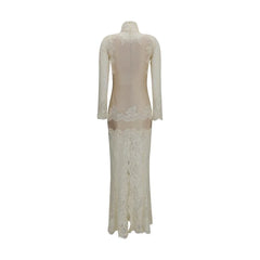 Rabanne Beige Polyamide Long Dress