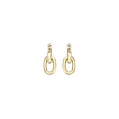 Rabanne Gold Resin Earrings - One Size