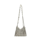 Sac bandoulière en agneau Rabanne gris
