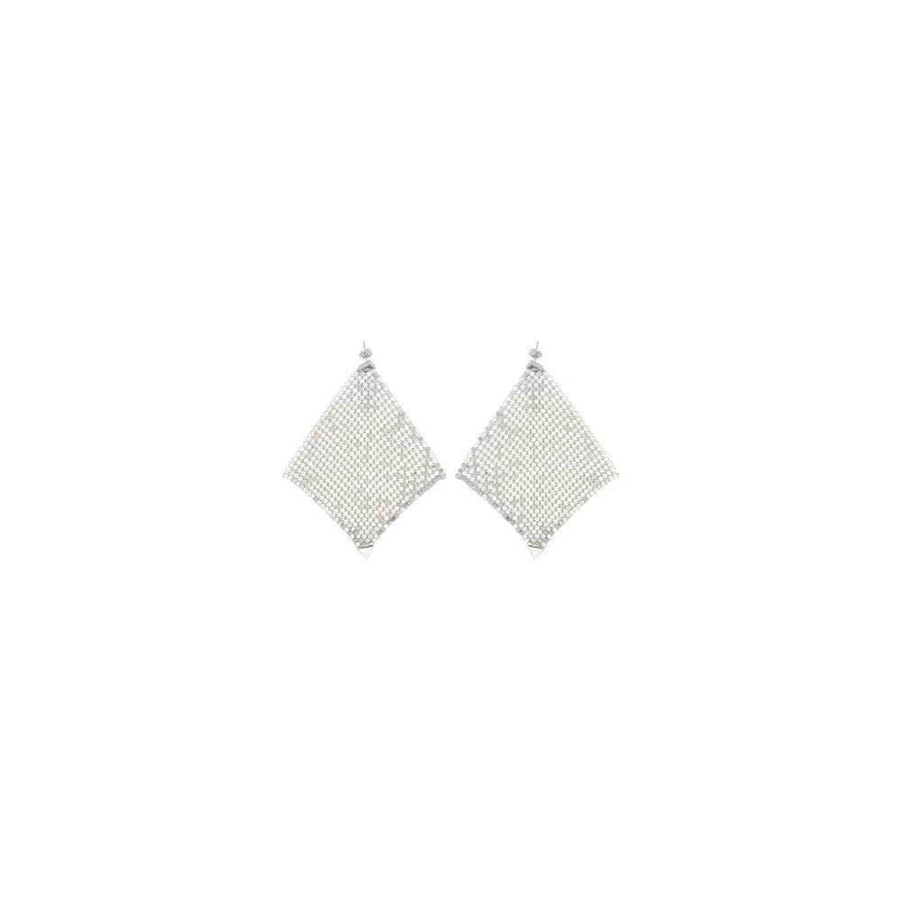 Rabanne Silver Brass Earrings - One Size