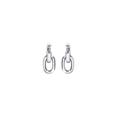 Rabanne Silver Resin Earrings - One Size