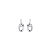 Rabanne Silver Resin Earrings - One Size