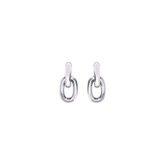 Rabanne Silver Resin Earrings - One Size