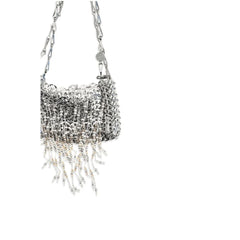 Rabanne Silver Stainless Steel Shoulder Bag