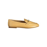 Ralph Lauren Beige Leather Women Flat Shoe - Flats