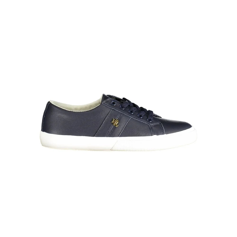Ralph Lauren Blue Leather Women Sneaker