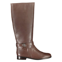 Ralph Lauren Brown Leather Women Boot - Boots